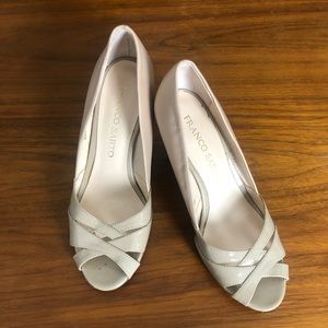 2/$10 - Franco Sarto Nude Wedge Heels